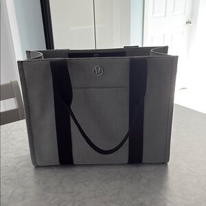 Lululemon large Black and White Tote